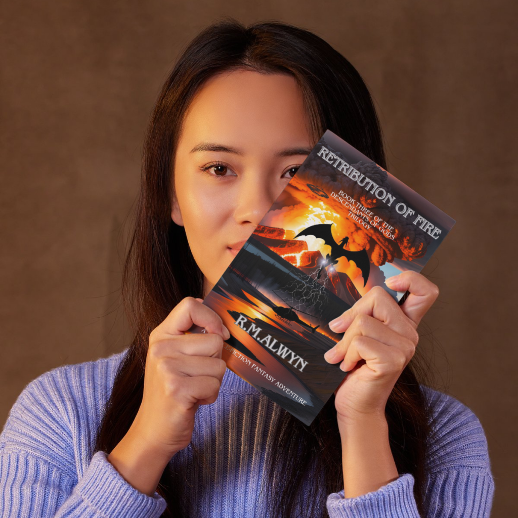 Retribution of Fire (Book 3) The Descendants of Gods Trilogy ( Hardcover)